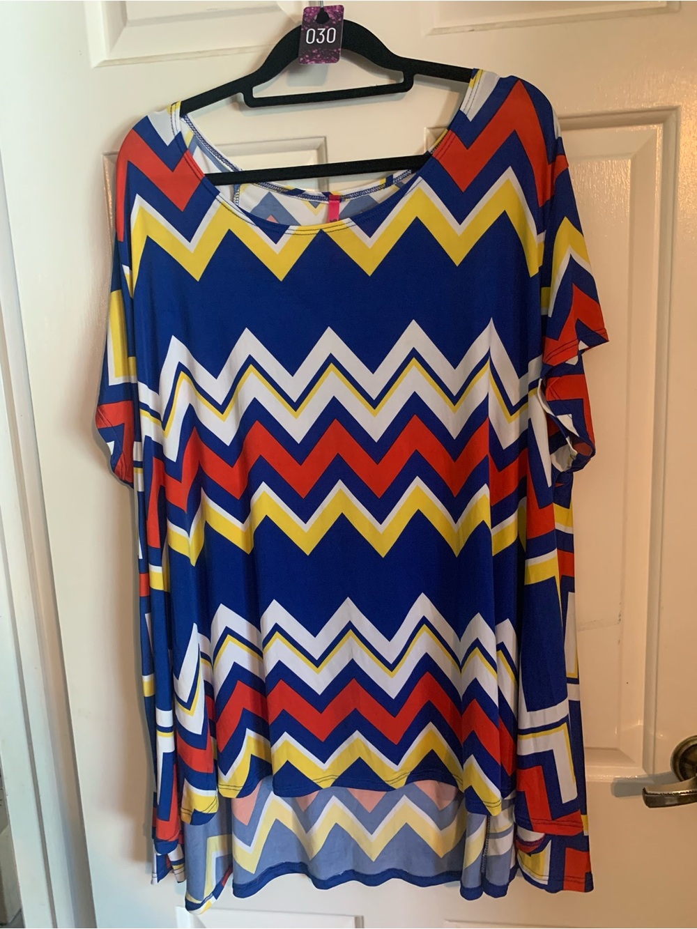 Slazenger Chevron Top - Blue, Peach, Yellow, White, Pink